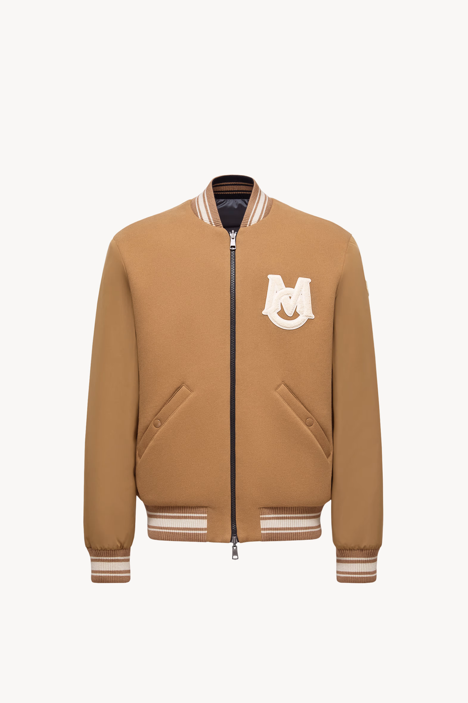 Vennes Reversible Down Bomber Jacket Men Camel Beige Moncler 2